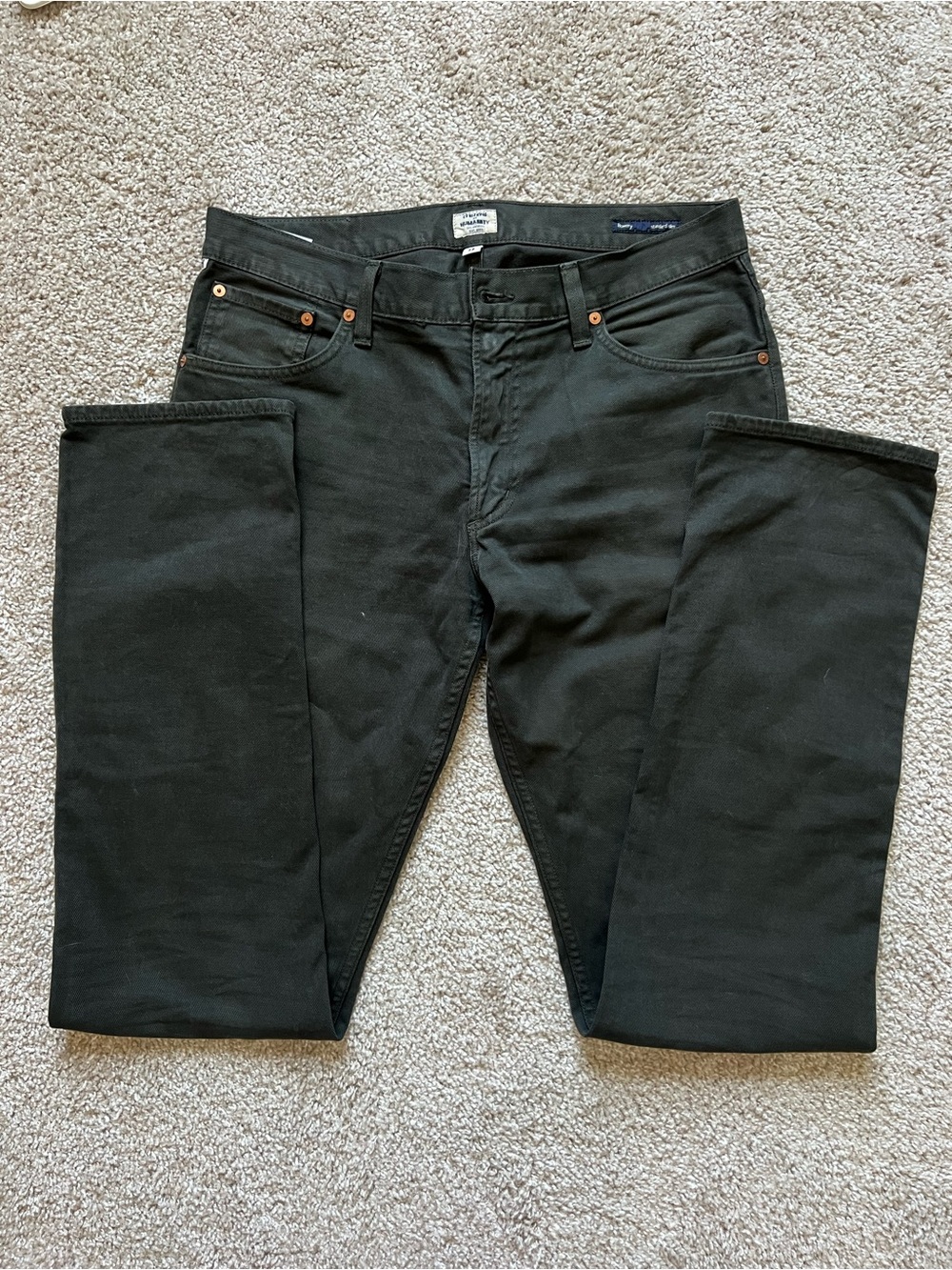 Citizens of Humanity Bowery Standard Slim Olive Green Jeans Men’s 32x34 Luxury